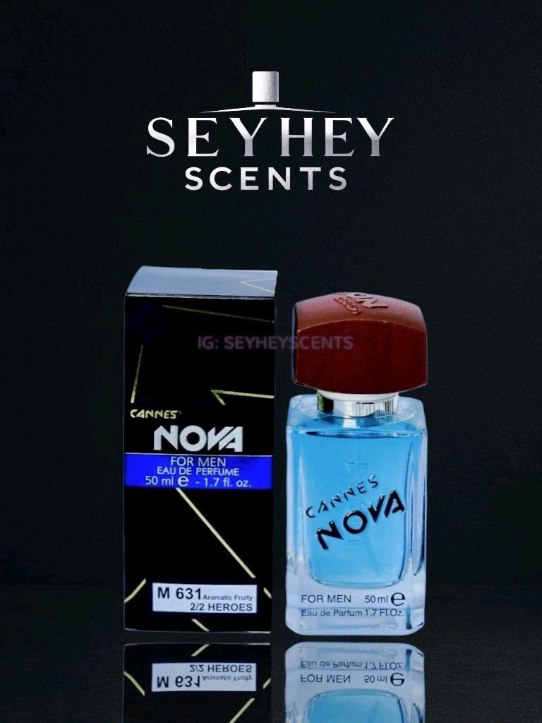 Cannes Nova for Men M 631 perfume bottle and packaging